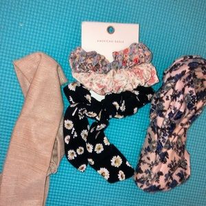 Headbands and American Eagle scrunchies